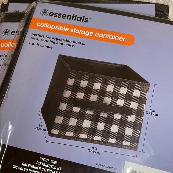 Buffalo Plaid Storage Bins - Picture 2 of 2